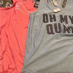 Puma Kids Tank Tops - Coral and Light Blue